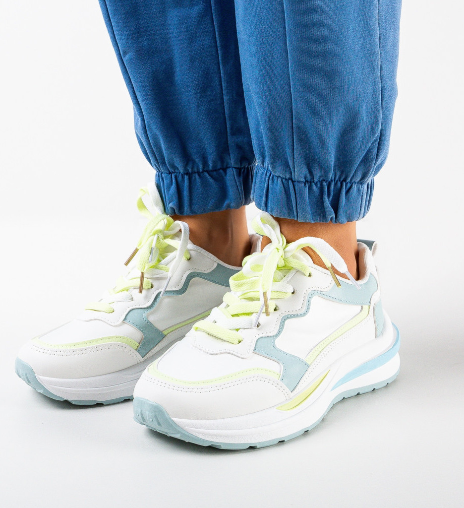 Sneakers Dama Ayrton Albastri - Confort & Stil - imagine 4