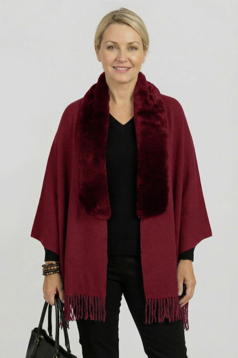 Eșarfă Shopika cu blană eco - Stil și eleganță