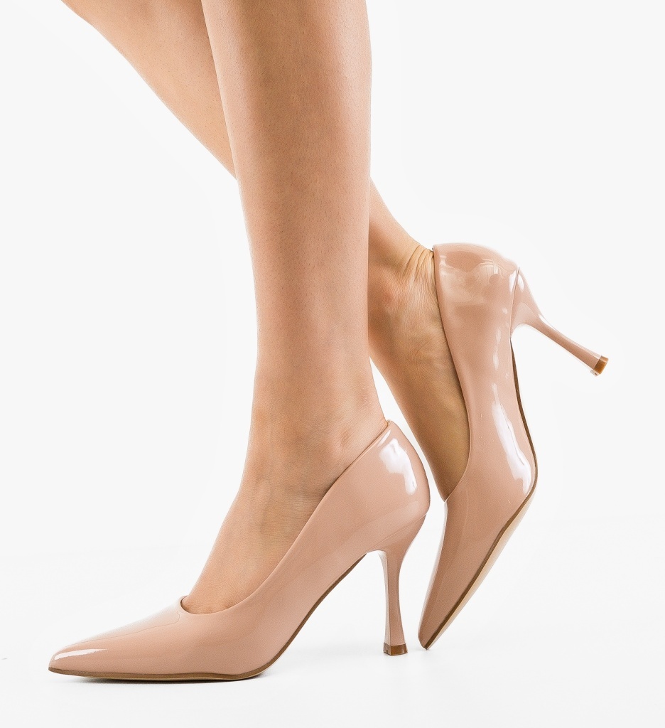 Pantofi dama Kontigo Nude eleganți - imagine 2