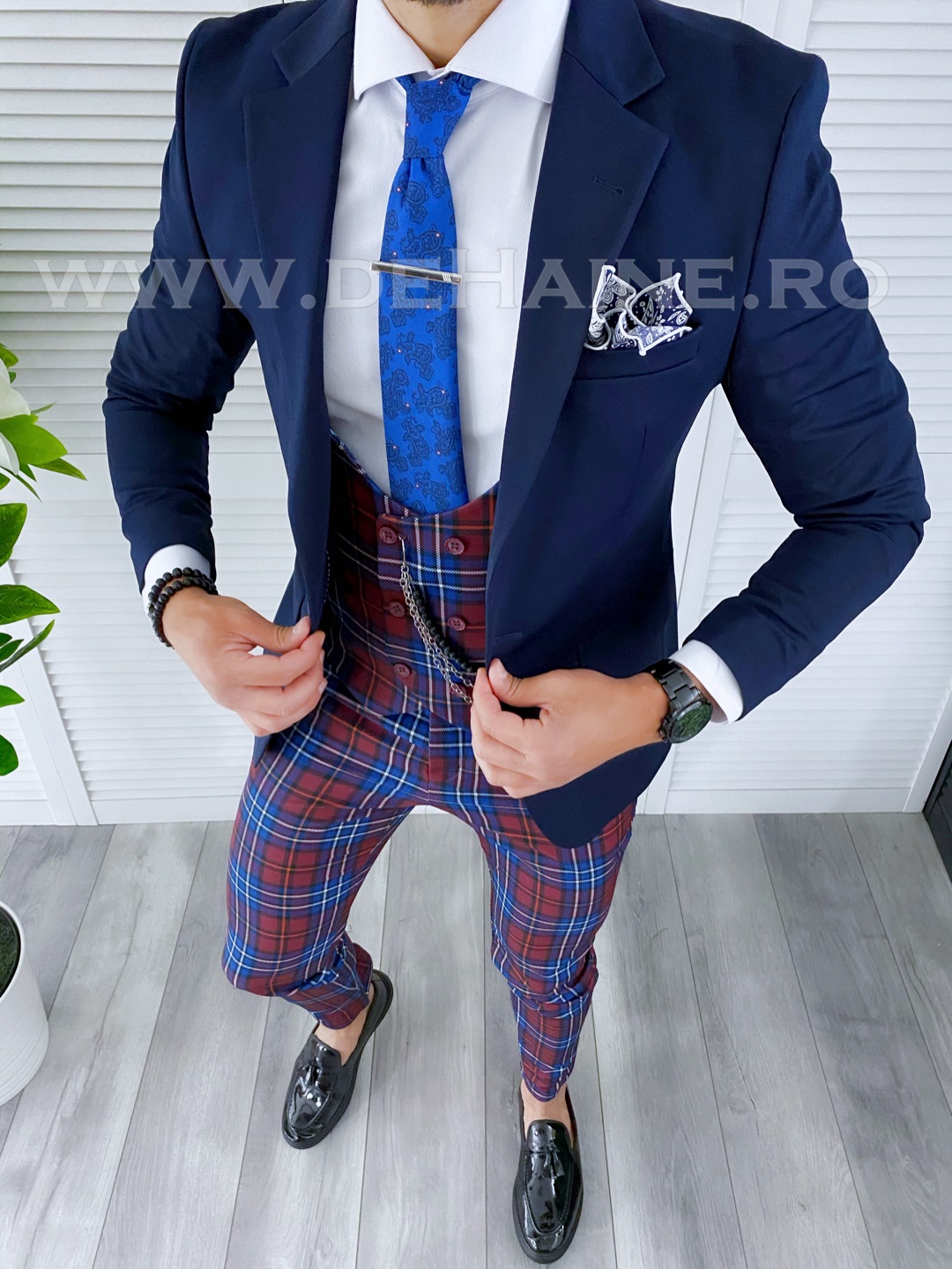 Tinuta Barbati Smart Casual 4 Piese Slim Fit