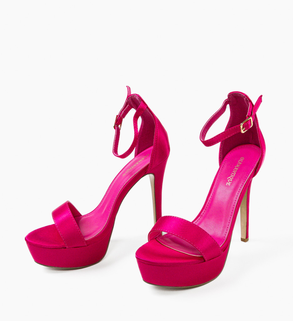 Sandale cu Toc Bannist Fuchsia | Eleganță Asigurată - imagine 6
