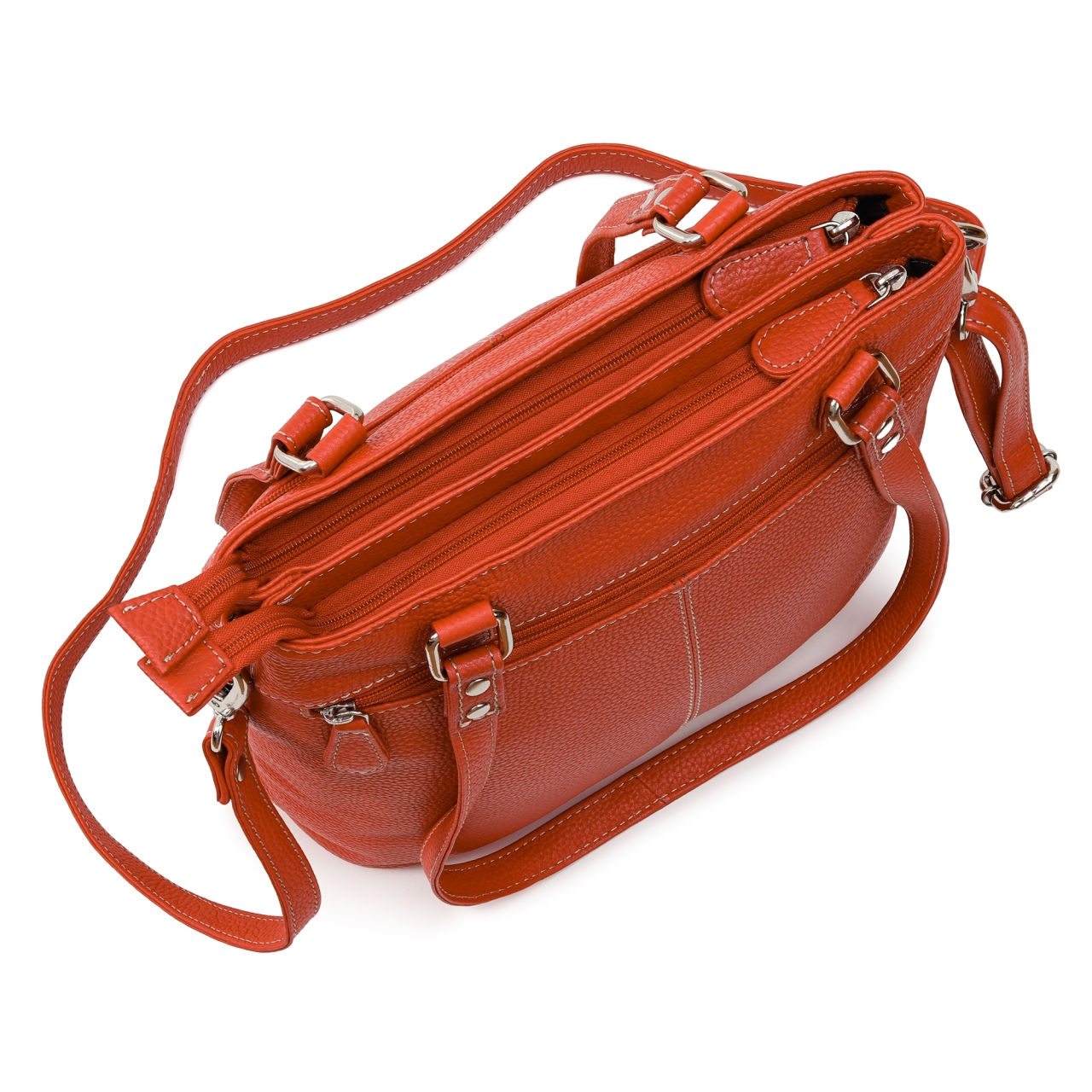 Geanta Dama Anne GT3853 Piele Naturala Portocalie - imagine 3