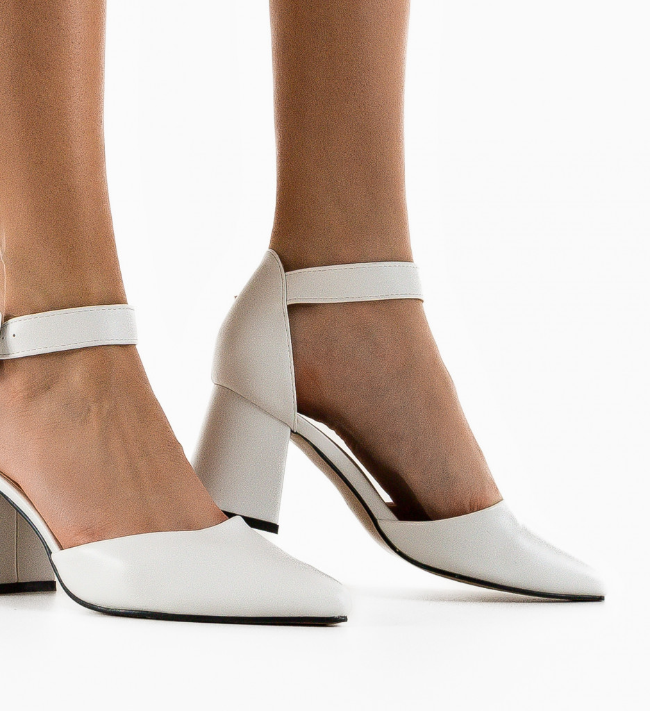 Pantofi Dama Avitus Albi | Eleganță Asigurată