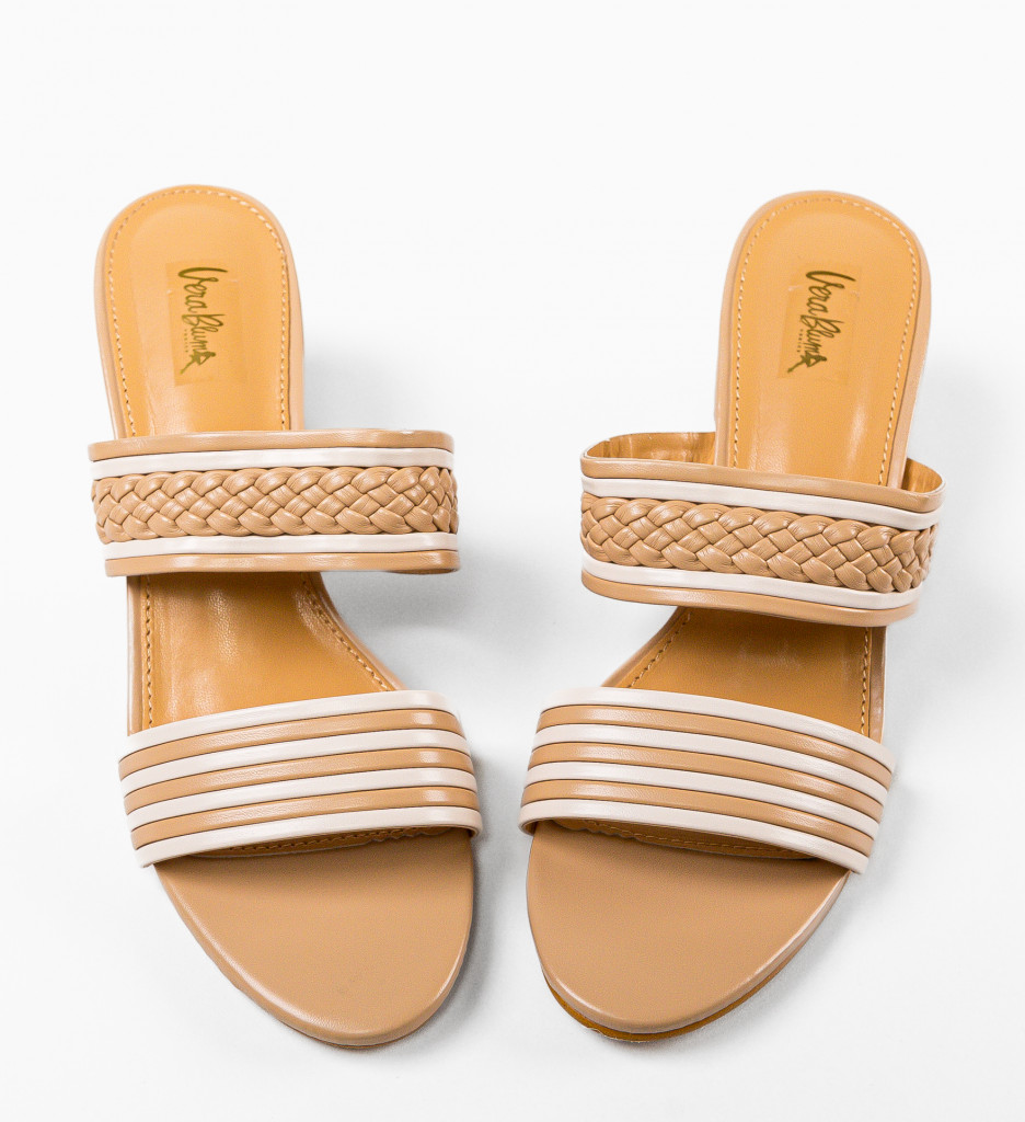 Saboti Dama Nora Camel | Eleganță și Confort - imagine 11