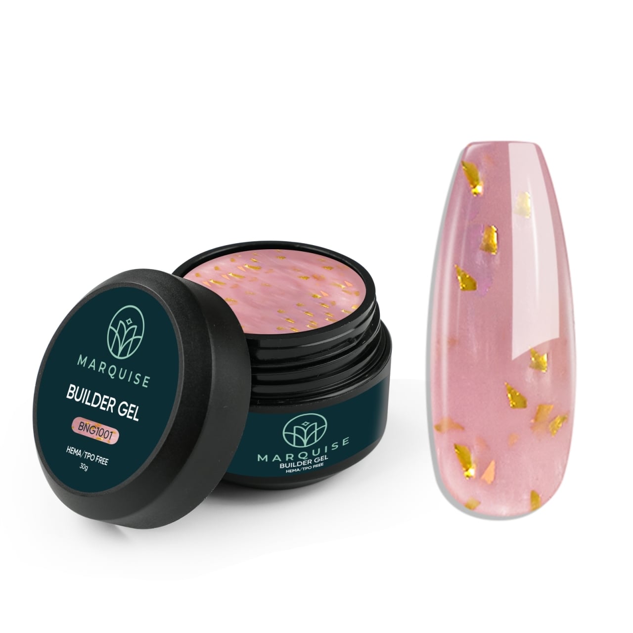 Gel UV Constructie Unghii HEMA/TPO FREE, Marquise, Radiance BNG1001, 30 g