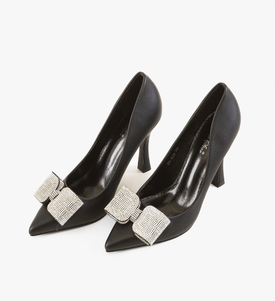 Pantofi Stiletto Bradle Negri | Eleganță și Stil - imagine 5