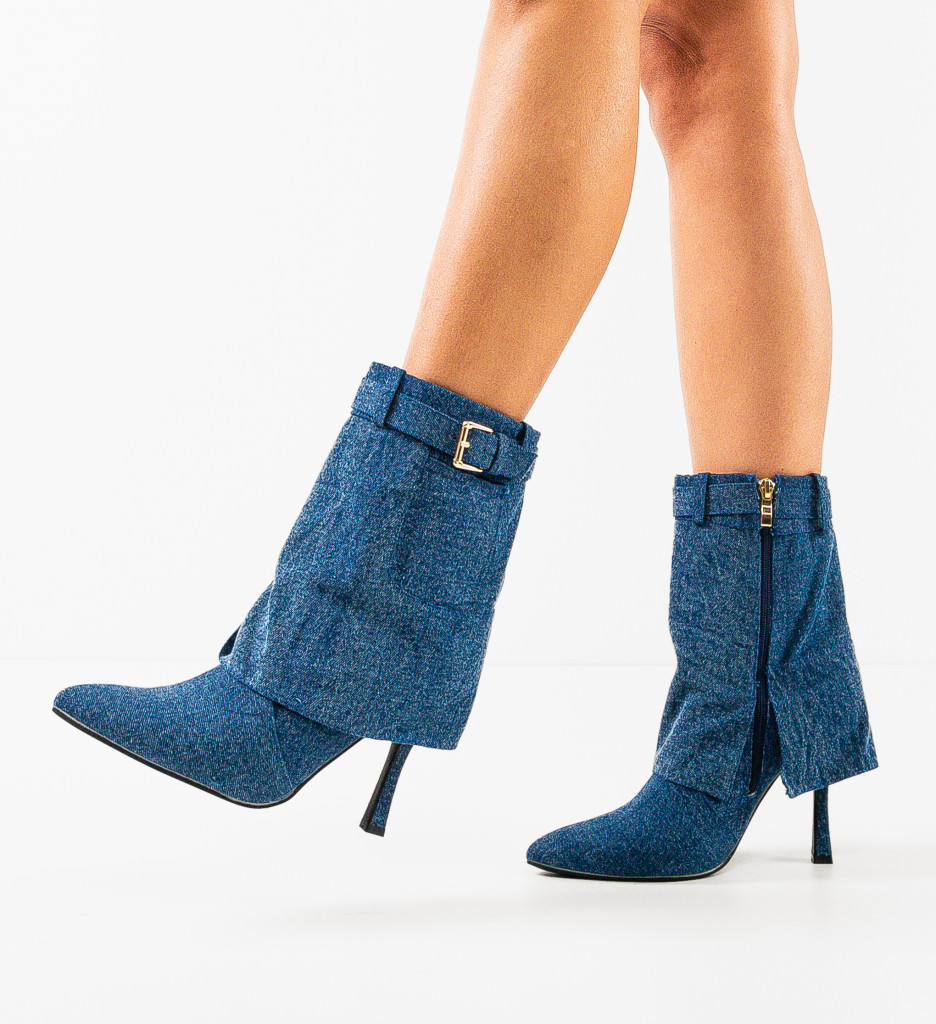 Botine Dama Bastion Albastre | Stil și Confort - imagine 3