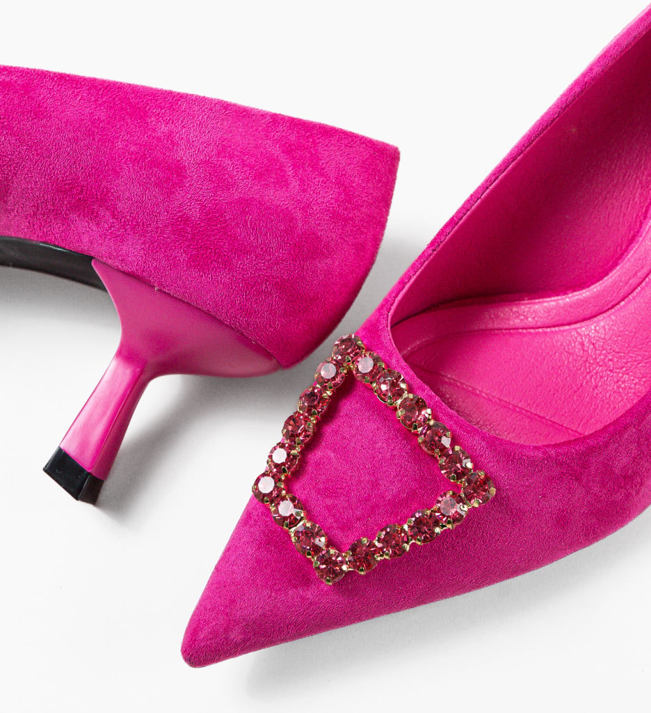 Pantofi Dama cu Toc Fuchsia | Eleganță și Stil - imagine 12