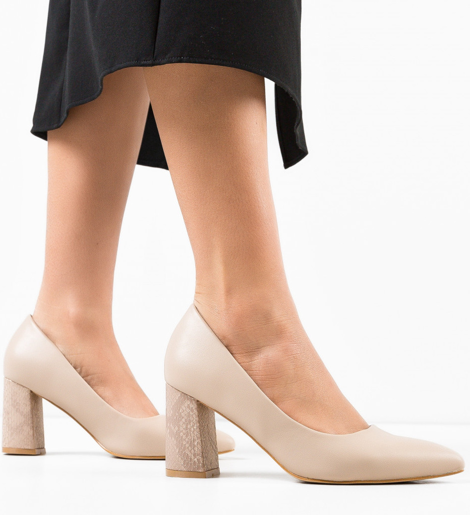Pantofi Tuka Nude - Eleganță și confort - imagine 2