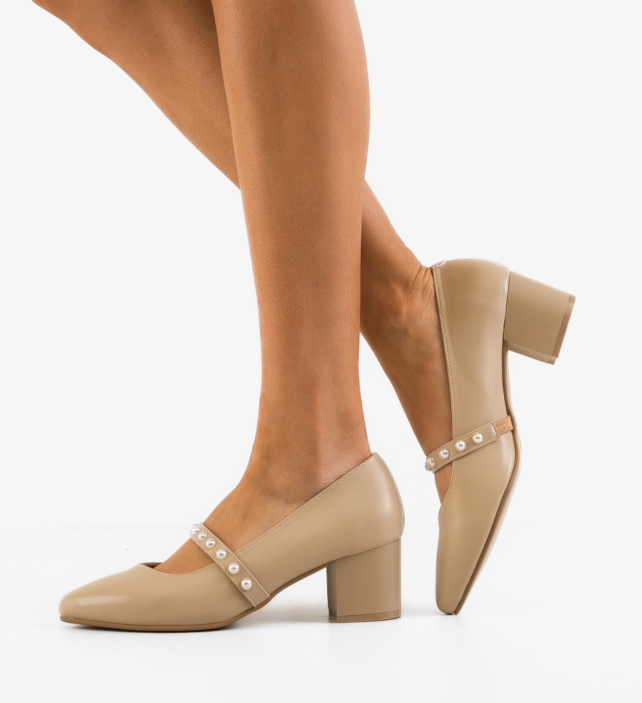 Pantofi Celine Bej cu Toc - Eleganță și Stil - imagine 3