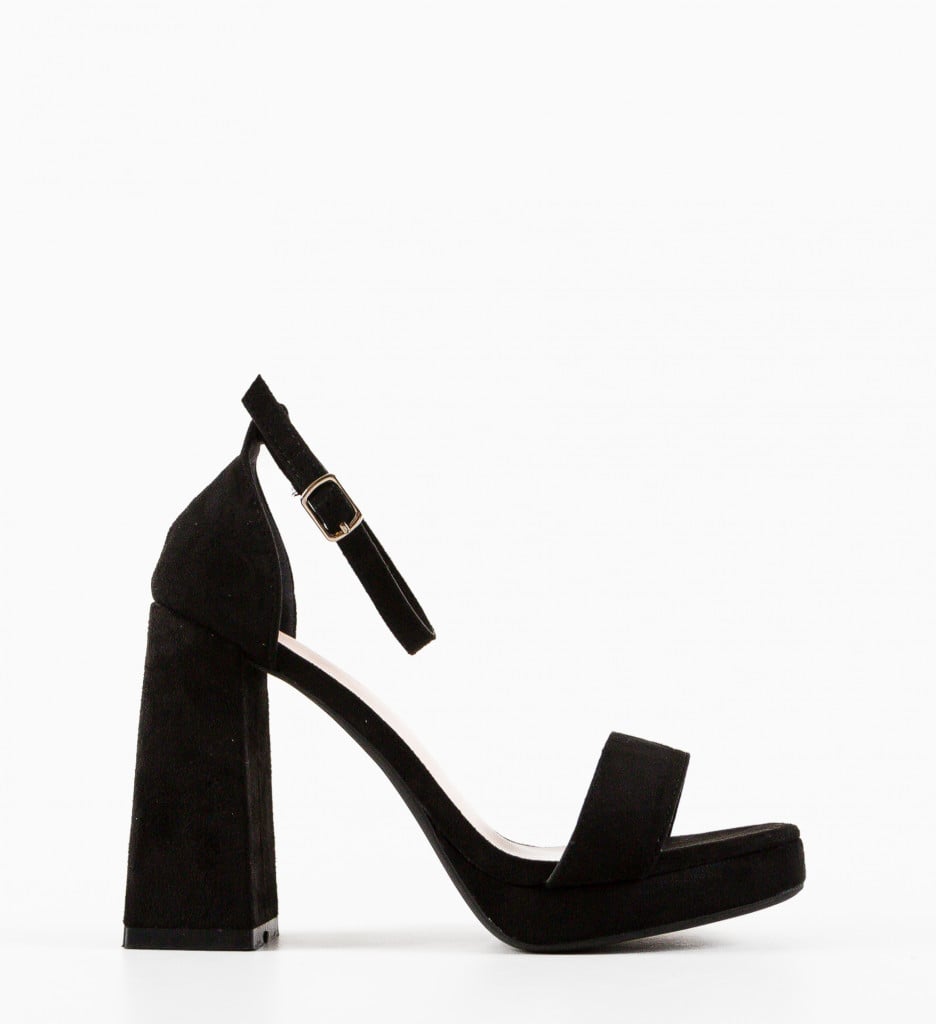Sandale cu Toc Abiola Negre - Eleganță și Stil - imagine 6
