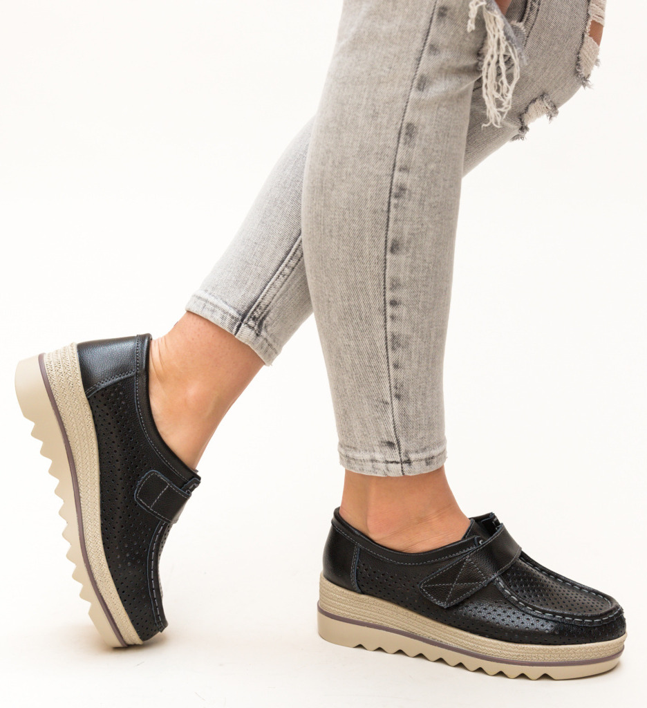 Pantofi Casual Histria Negri | Stil și Confort - imagine 5