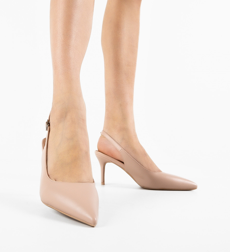 Pantofi Leroy Nude | Eleganță și Stil - imagine 3