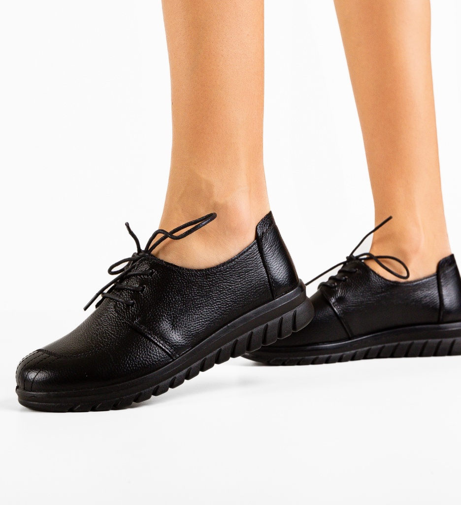 Pantofi Casual Leonates Negri | Stil și Confort - imagine 3