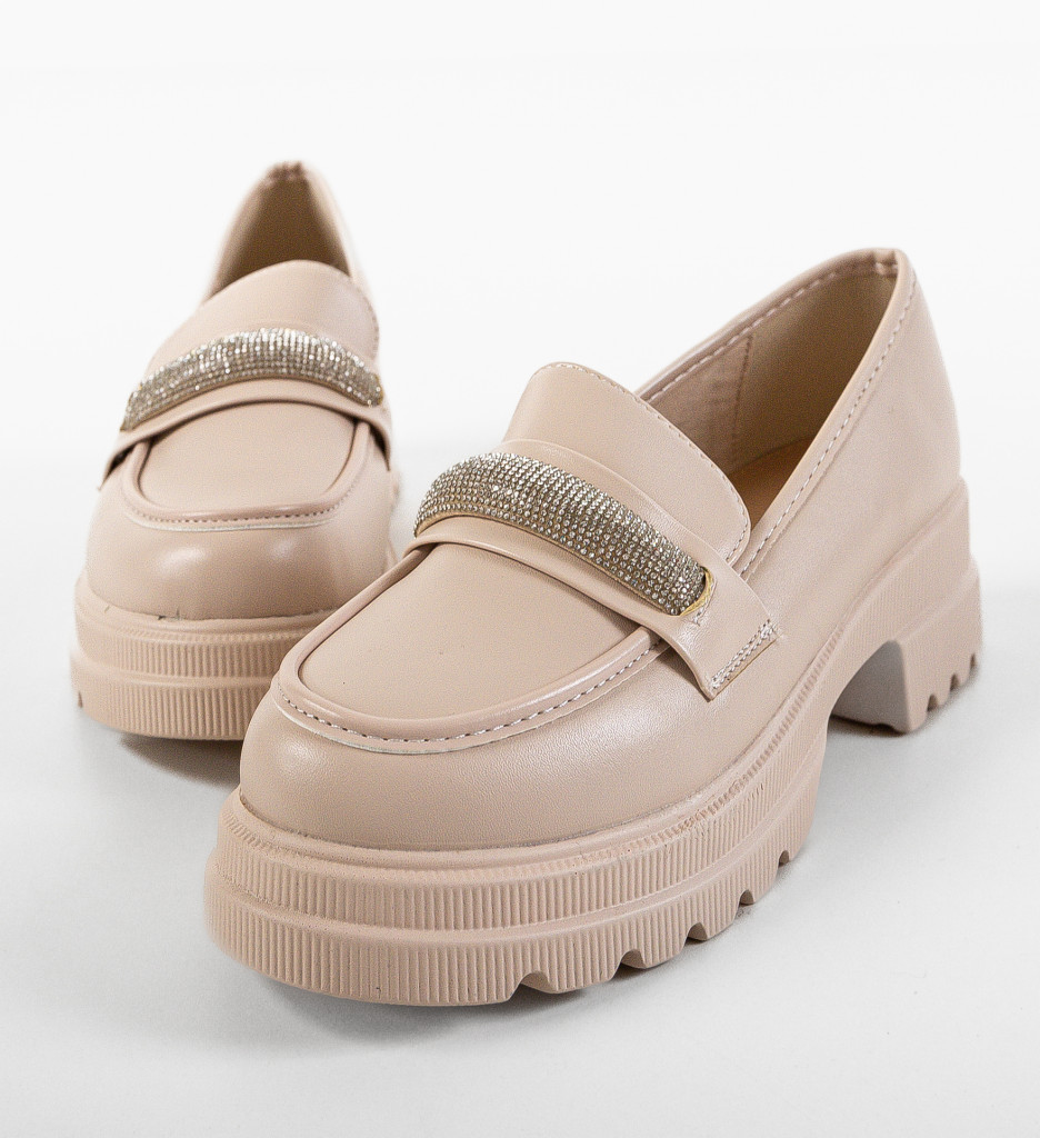 Pantofi Casual Lelan Bej | Confort și Stil - imagine 5