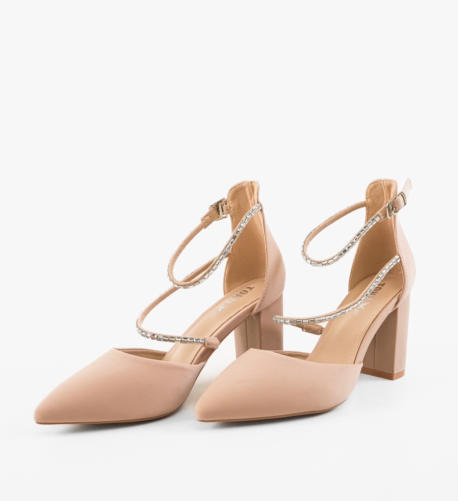 Pantofi cu toc Kudia Bej | Eleganță și Stil - imagine 5