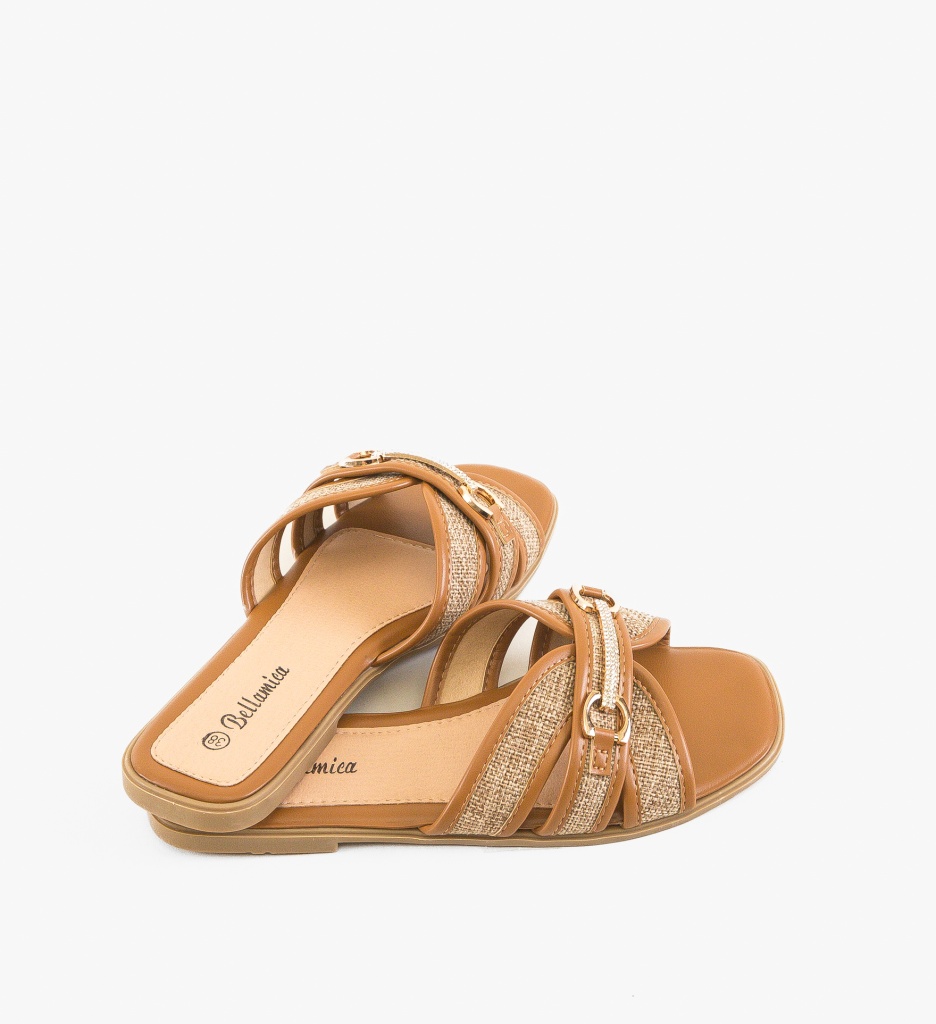Papuci Dama Gibson Camel - Confort și Stil - imagine 4