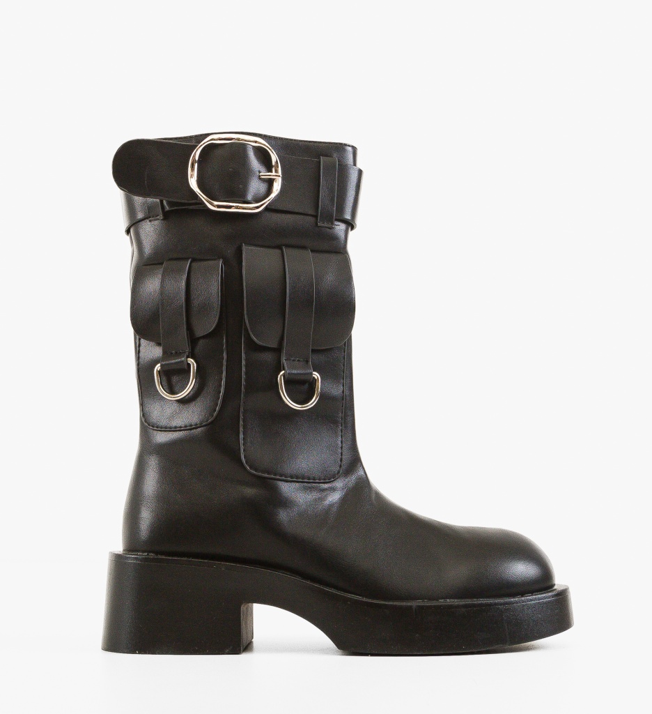 Ghete Shibuya Negre - Eleganță și Confort - imagine 5