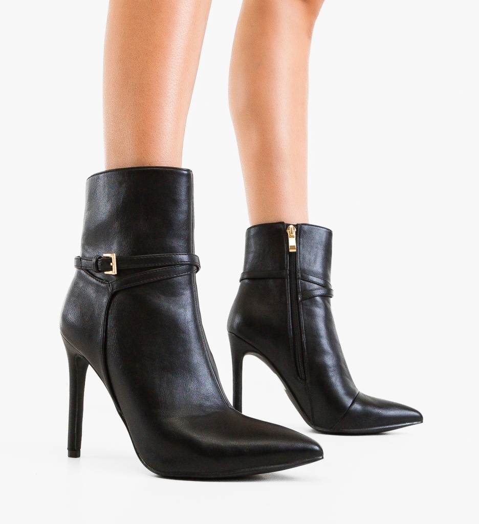 Botine Barbara Negre - Eleganță și Confort