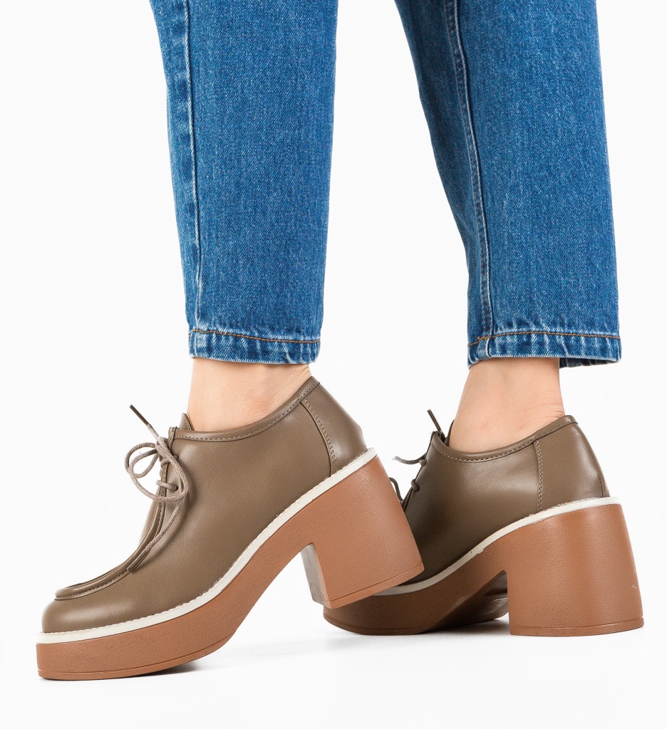 Pantofi Casual Aylmer Khaki | Confort & Stil - imagine 2