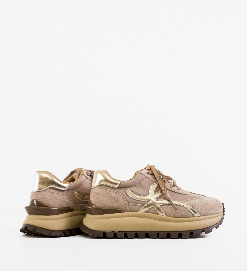 Sneakers Dama Amotto Bej | Confort și Stil - imagine 8