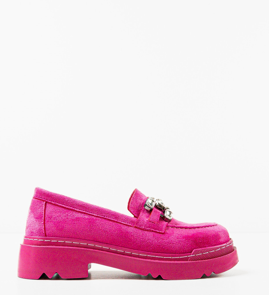 Pantofi Casual Maraya Fuchsia | Stil & Confort - imagine 4