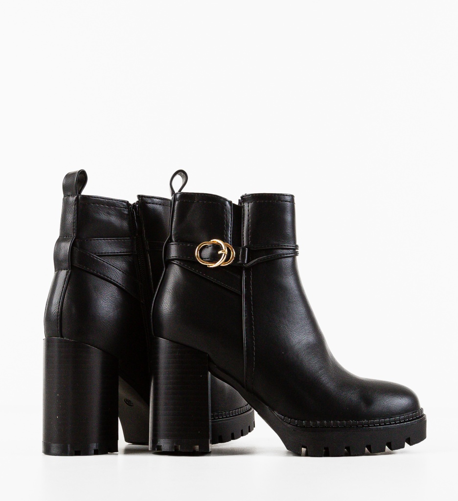 Botine Dama Farra Negre - Eleganță și Stil - imagine 5