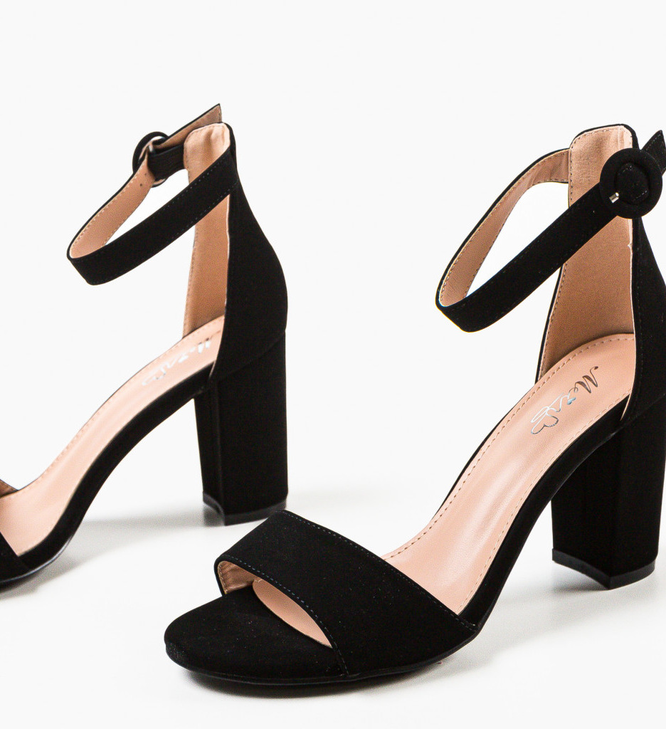 Sandale cu Toc Allew Negre - Eleganță și Stil - imagine 6