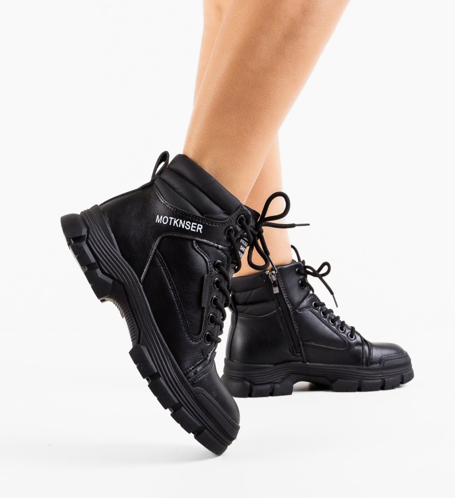 Ghete Motser Negre - Stil și Confort Premium - imagine 2