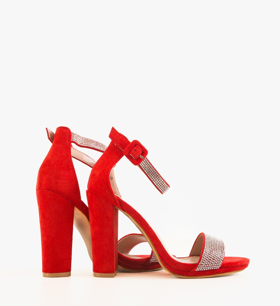 Sandale Toc Rosii Elegante - Stil Feminin - imagine 4
