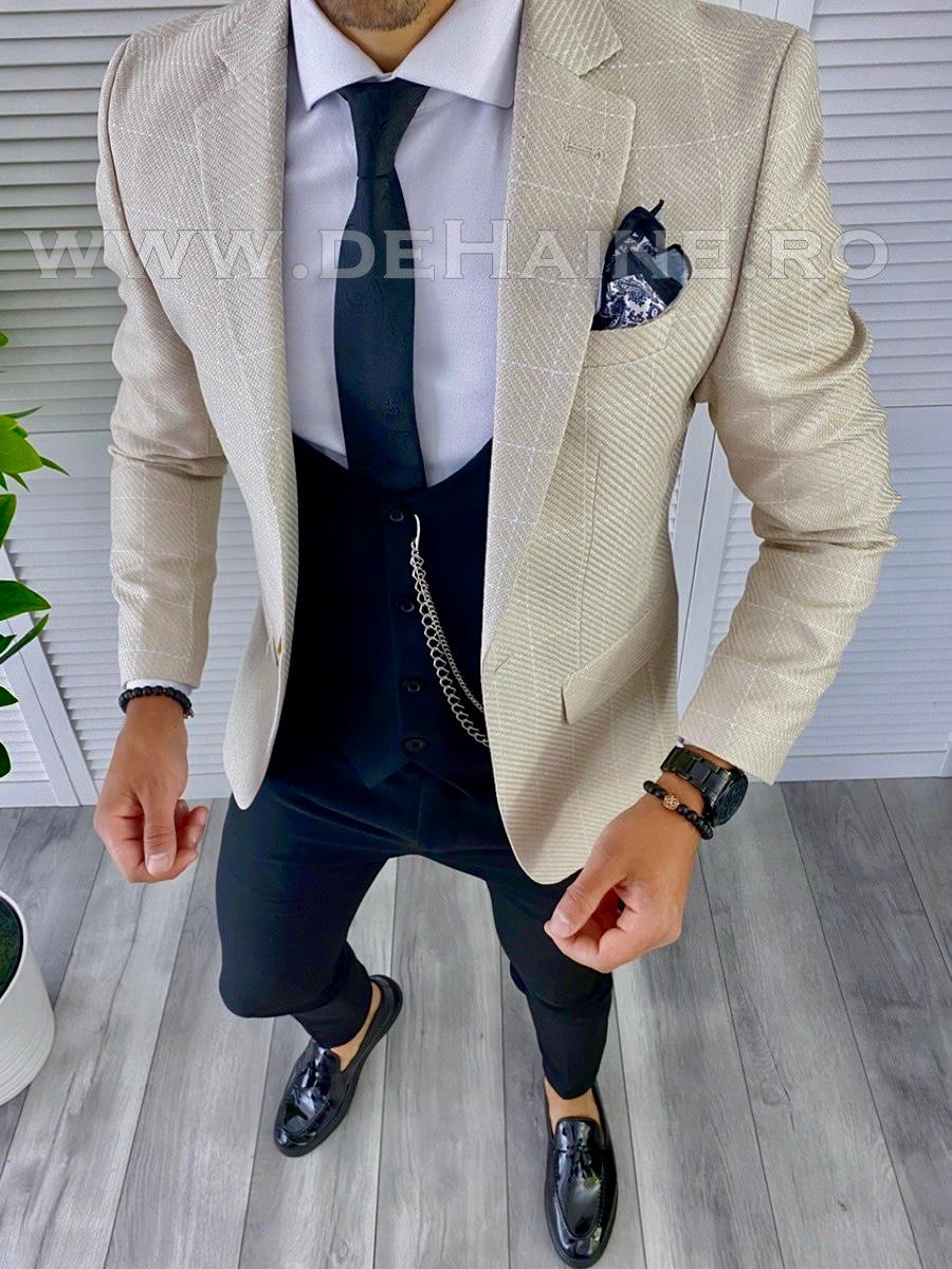 Sacou Barbati Carouri Slim Fit - Elegant si Modern