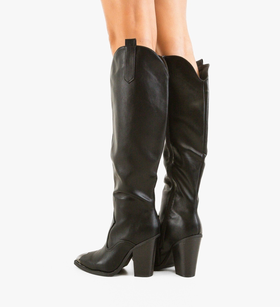 Cizme Dama Shriva Negre | Eleganță și Confort - imagine 2