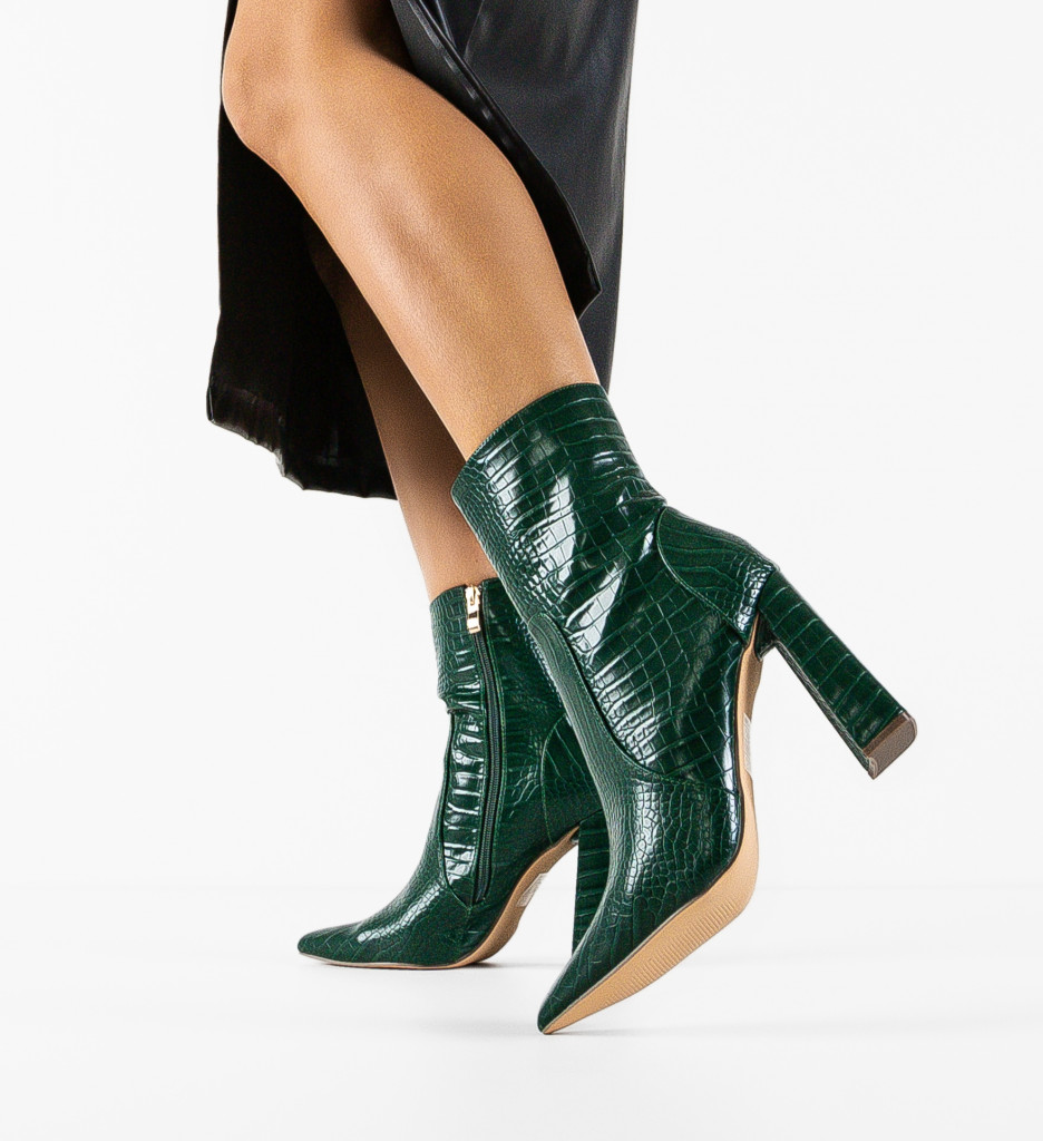 Botine Lutfi Verzi - Eleganță și Stil - imagine 2