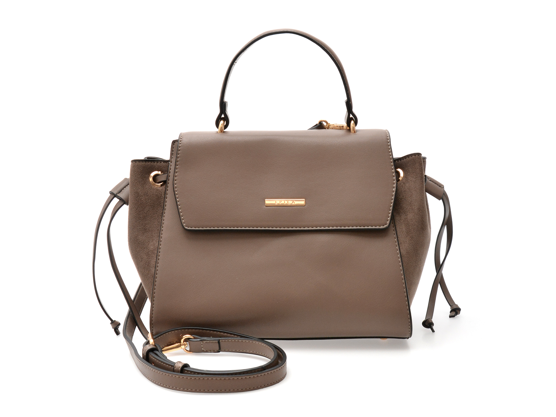 Geanta Epica Gri Piele Ecologica | Stil Modern