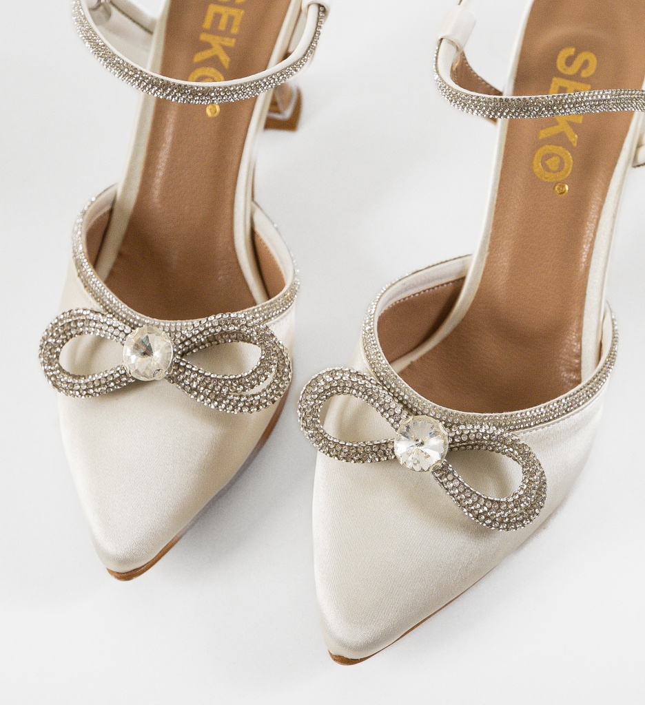 Pantofi Lerty Bej | Eleganță cu Toc - imagine 6