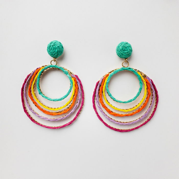 Cercei Eleganți Multicolore 5 Cercuri | Shopika