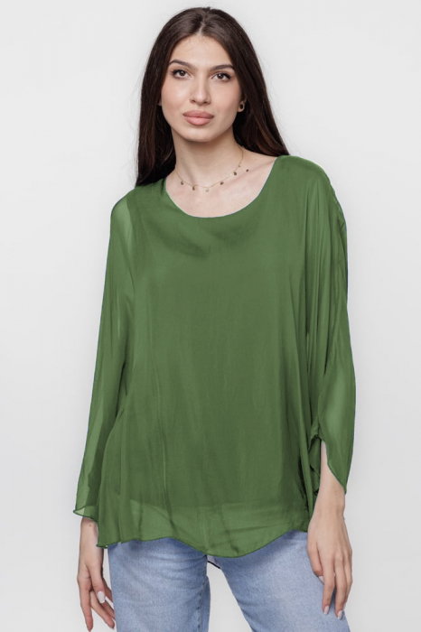Bluza Matase & Vascoza Verde Oliv | Shopika