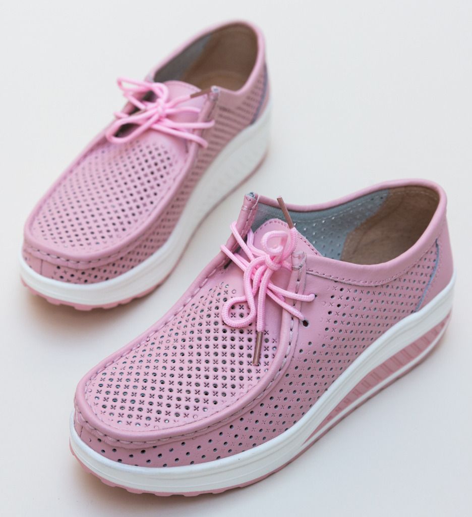 Pantofi Casual Baroco Roz - Eleganță și Confort - imagine 4