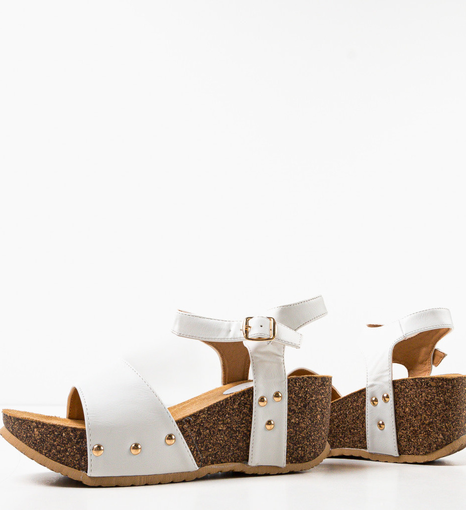 Platforme Dama Macie Albe | Eleganță și Stil - imagine 6