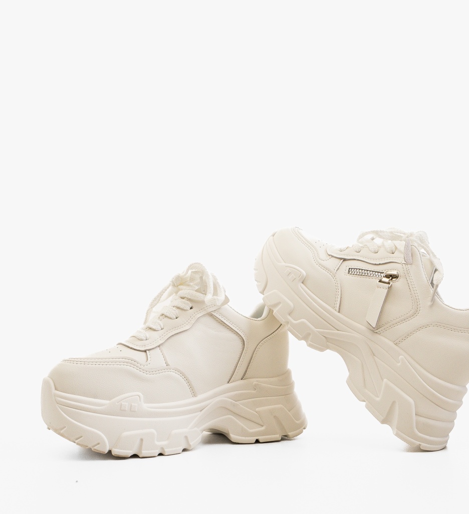 Sneakers Myrar Albi - Confort și Stil - imagine 8