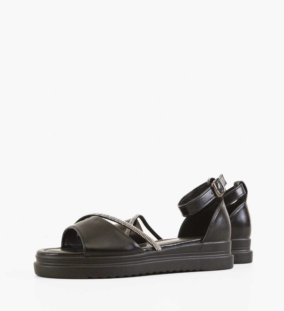 Sandale Dama Hazze Negre | Eleganță și Confort - imagine 4