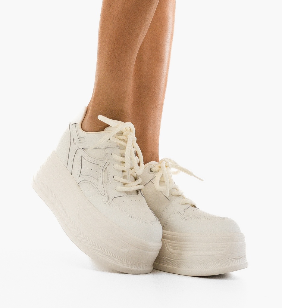 Sneakers Dama Dibby Bej - Confort și Stil