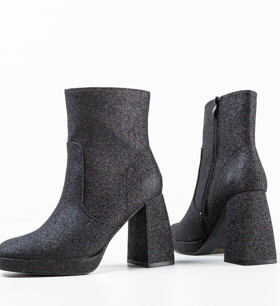 Botine Dama Jazzo Negre | Eleganță și Stil - imagine 6