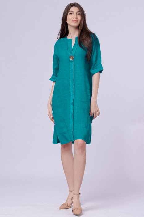 Rochie Tunică In Turcoaz Shopika | Elegantă & Răcoritoare