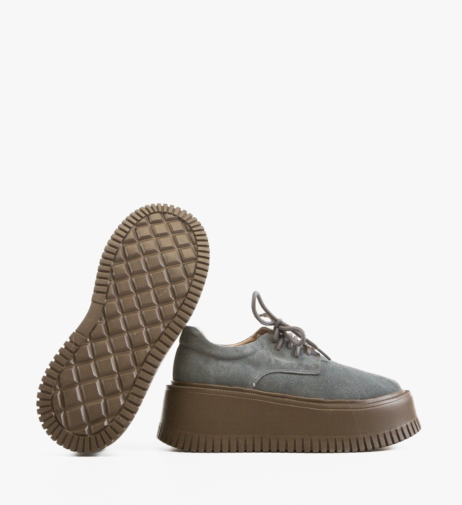 Pantofi Casual Dama Benve Gri - Confort Stilat - imagine 5