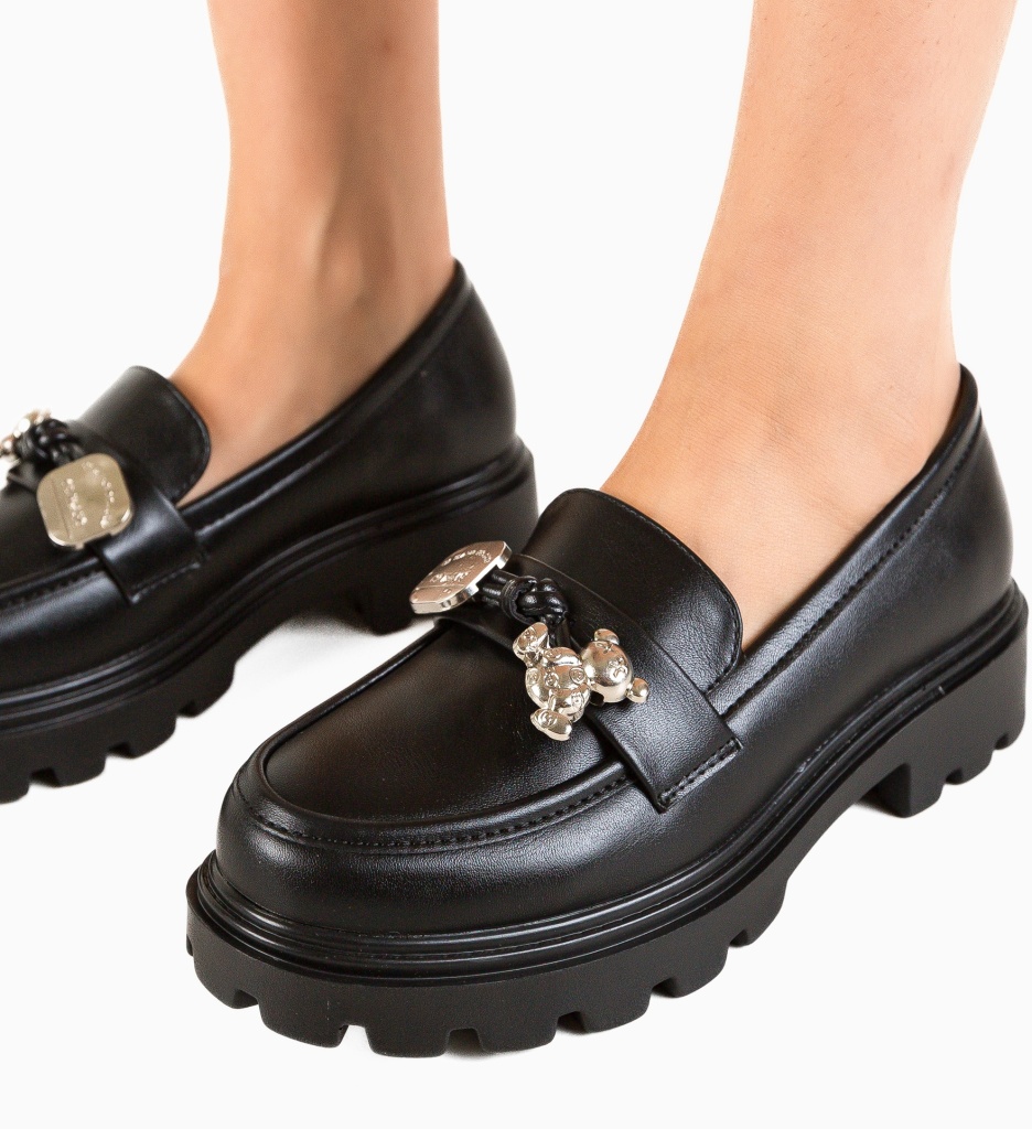 Pantofi Casual Negri Confort Eino