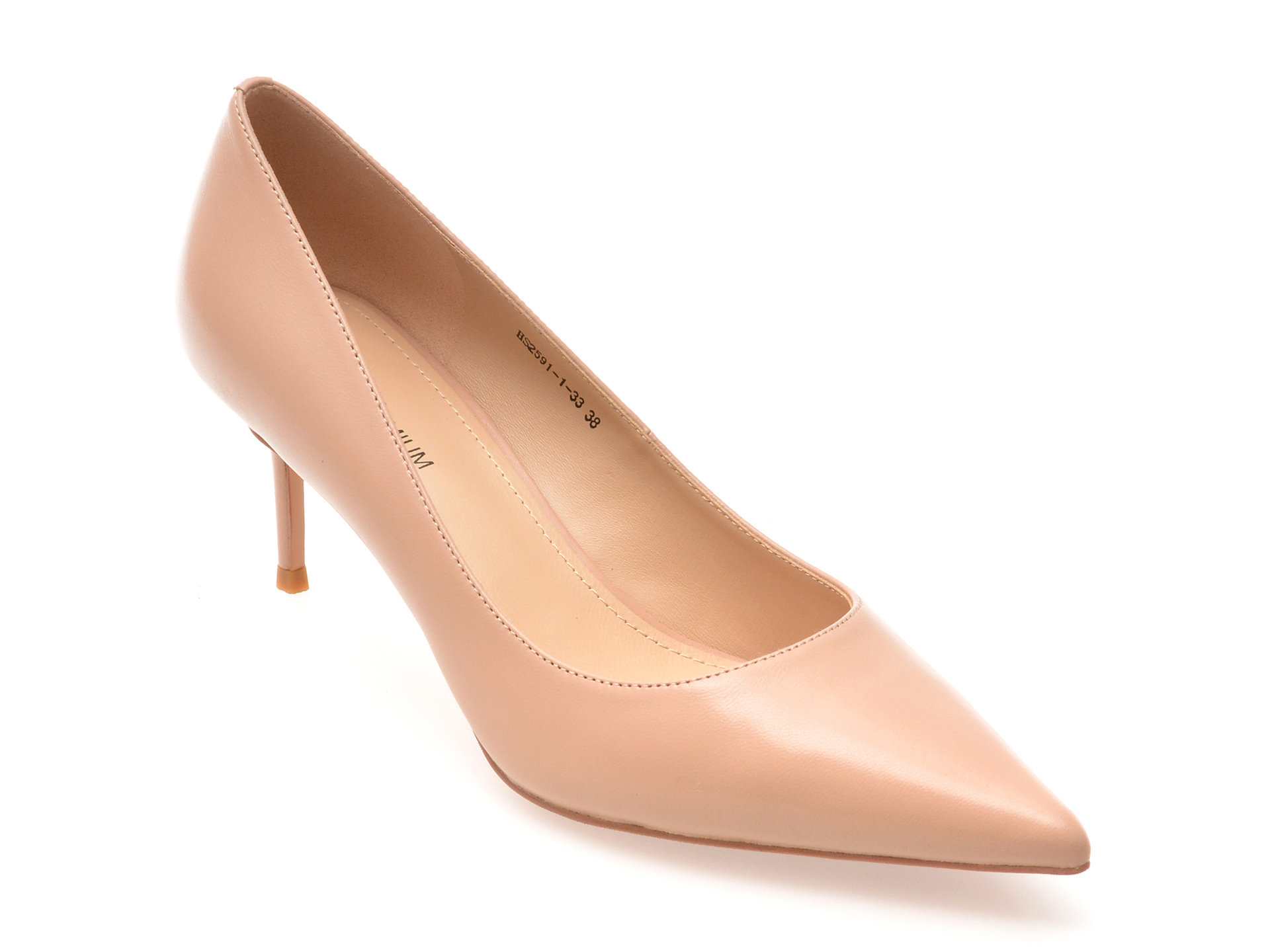 Epica Premium Pantofi Nude Piele Naturală