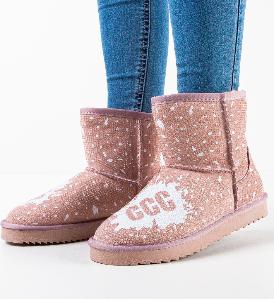 Cizme Tip Ugg Forrest Roz - Confort și Stil