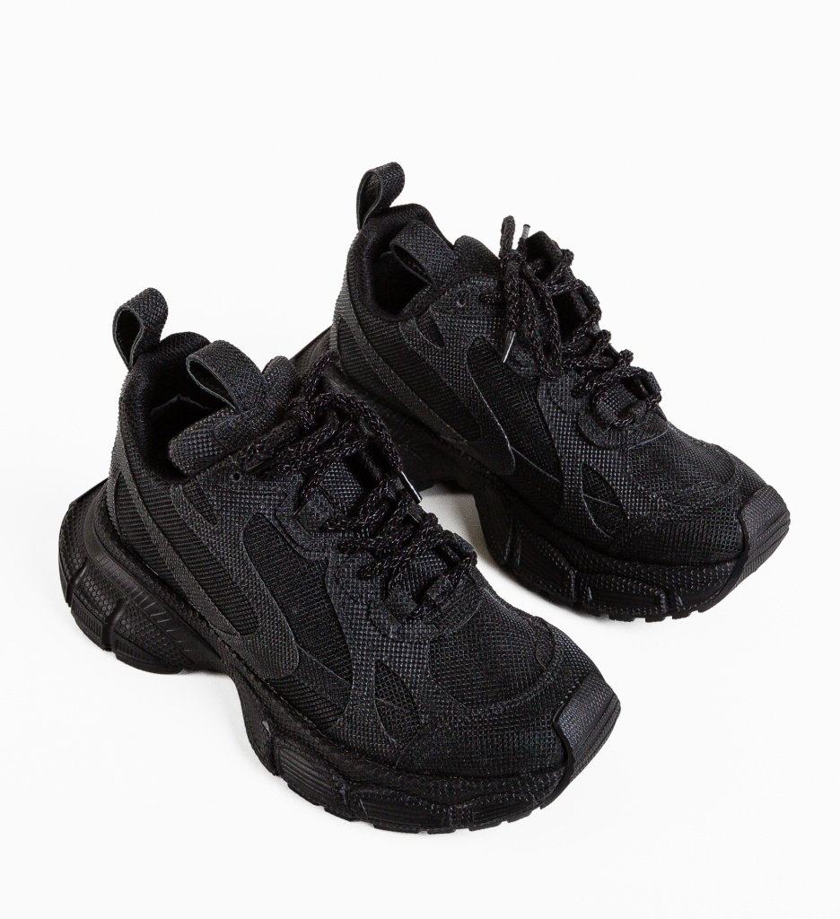 Sneakers Dama Dyryry Negri - Confort și Stil Urban - imagine 7