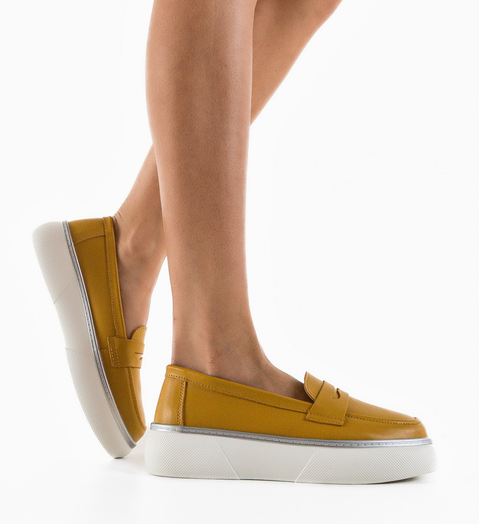 Pantofi Casual Prossy Galbeni - Confort & Stil